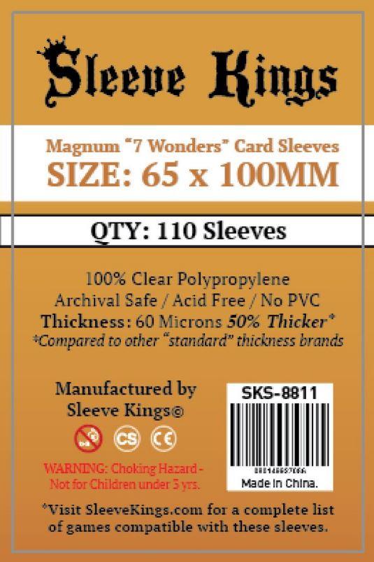 Sleeve Kings - Magnum 7 Wonders Card Sleeves (65x100mm) 110pcs