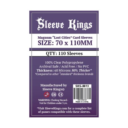[sk-8813] Sleeve Kings - Magnum Lost Cities Card Sleeves (70x110mm)  110pcs