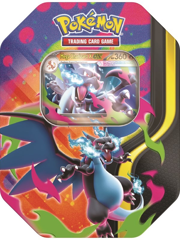 Pokémon TCG Mega Charizard X/Y Ex Tin