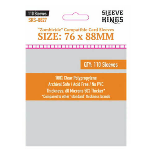 [sk-8827] Sleeve Kings Zombicide Card Sleeves (76x88mm) 110pcs