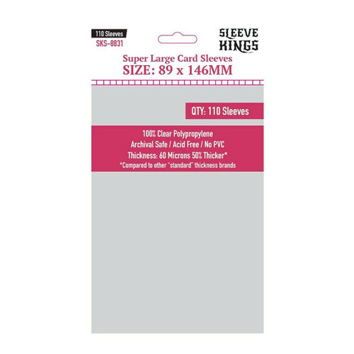 [sk-8831] Sleeve Kings Super Large  Sleeves (89x146mm) 110pcs